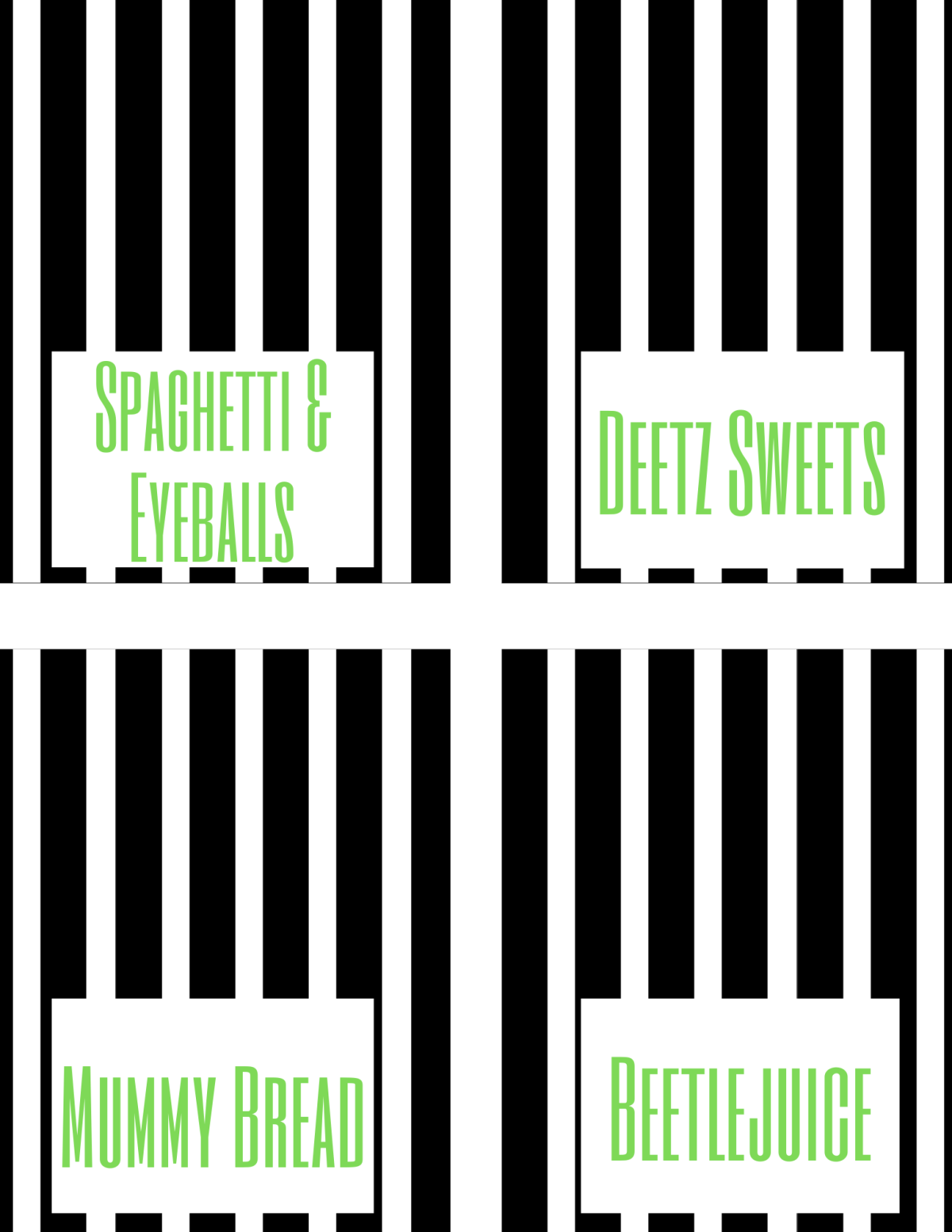 Beetlejuice Free Printables: Halloween Family Movie Night - Life as a ...