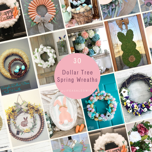 Dollar Tree spring wreath roundup featured image