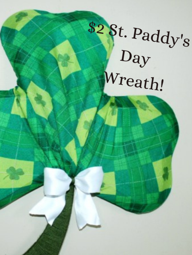 DIY Shamrock Wreath for St. Patrick’s Day