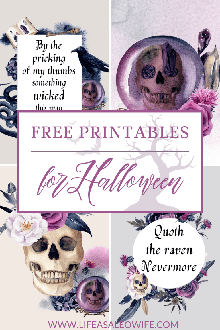 Free Elegant Halloween Printables