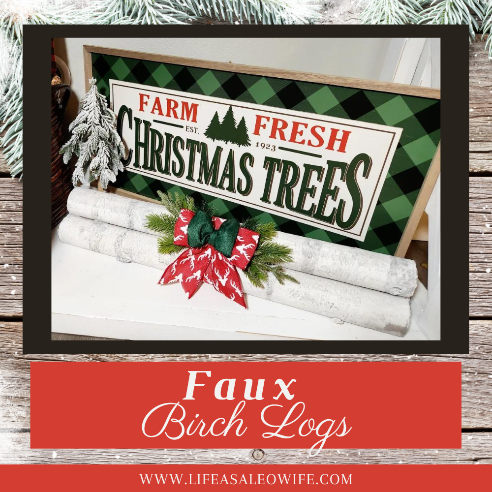 Faux birch logs featured image.