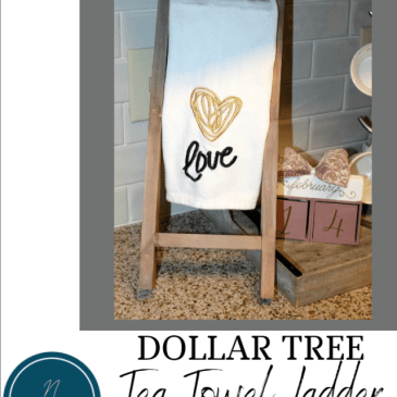 DIY tea towel ladder 1000x1000 pin image