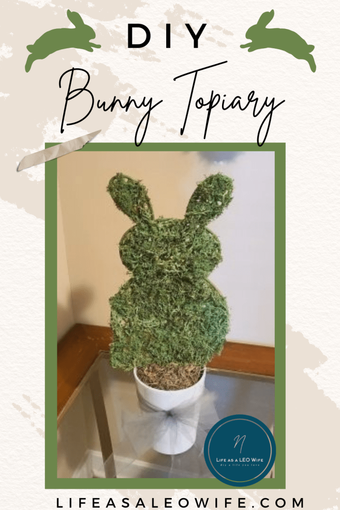 moss covered bunny tutorial Pinterest image