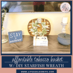 Tobacco basket with DIY wreath featured image.