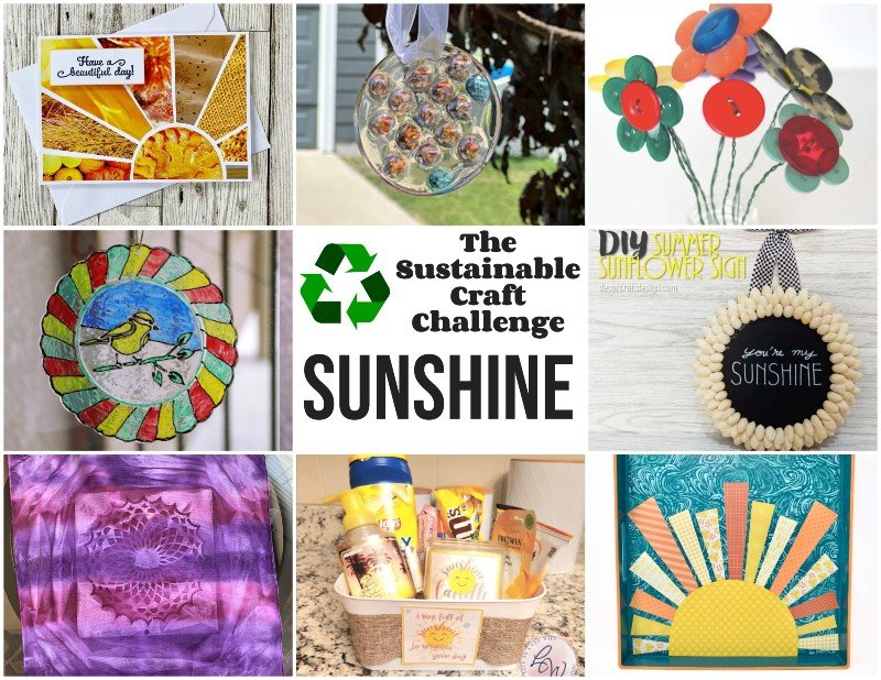 Sustainable Pinterest Challenge sunshine collage.