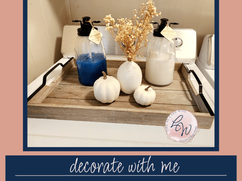 Decorate with Me: Laundry Area Decor