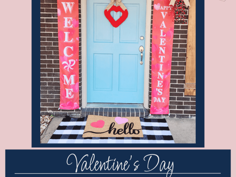 Valentine’s Day Decorations for a Small Front Porch