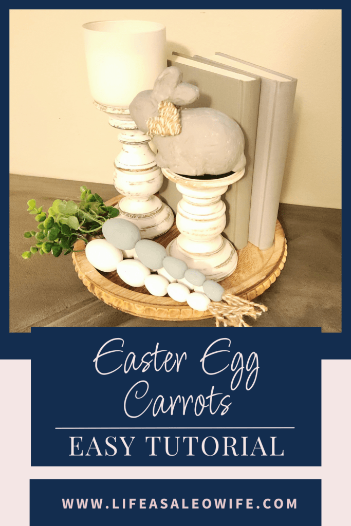 Easter egg carrots Pinterest image.