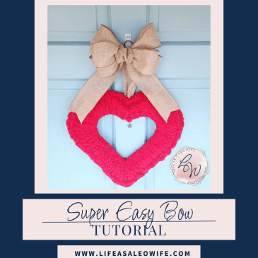 Super easy bow tutorial featured image.