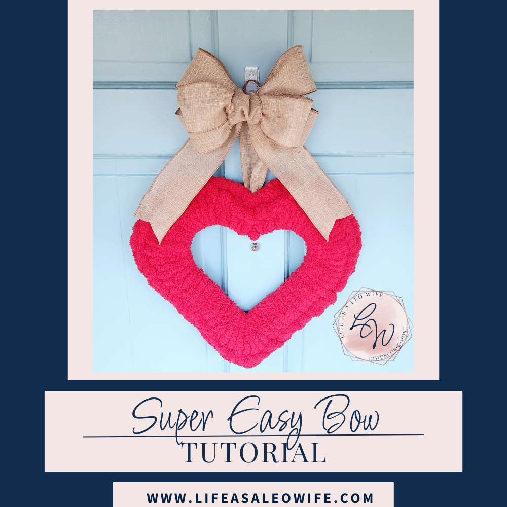 Super easy bow tutorial featured image.