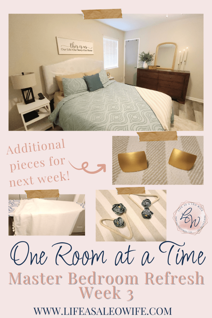 Master bedroom refresh week 3 featured image.