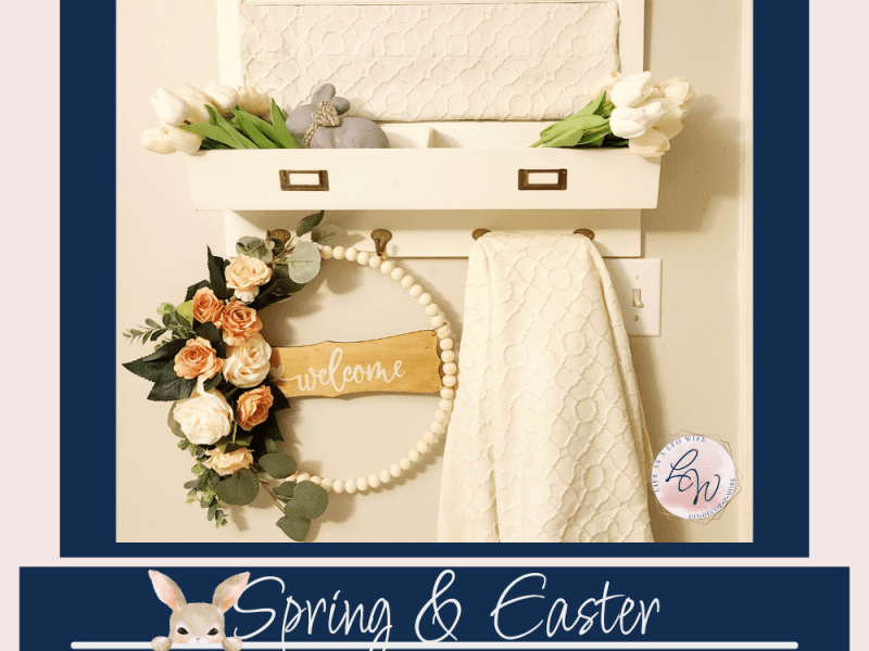 Decorate with Me: Easter Small Entryway Decor