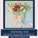 Embroidery hoop pocket wreath featured image.